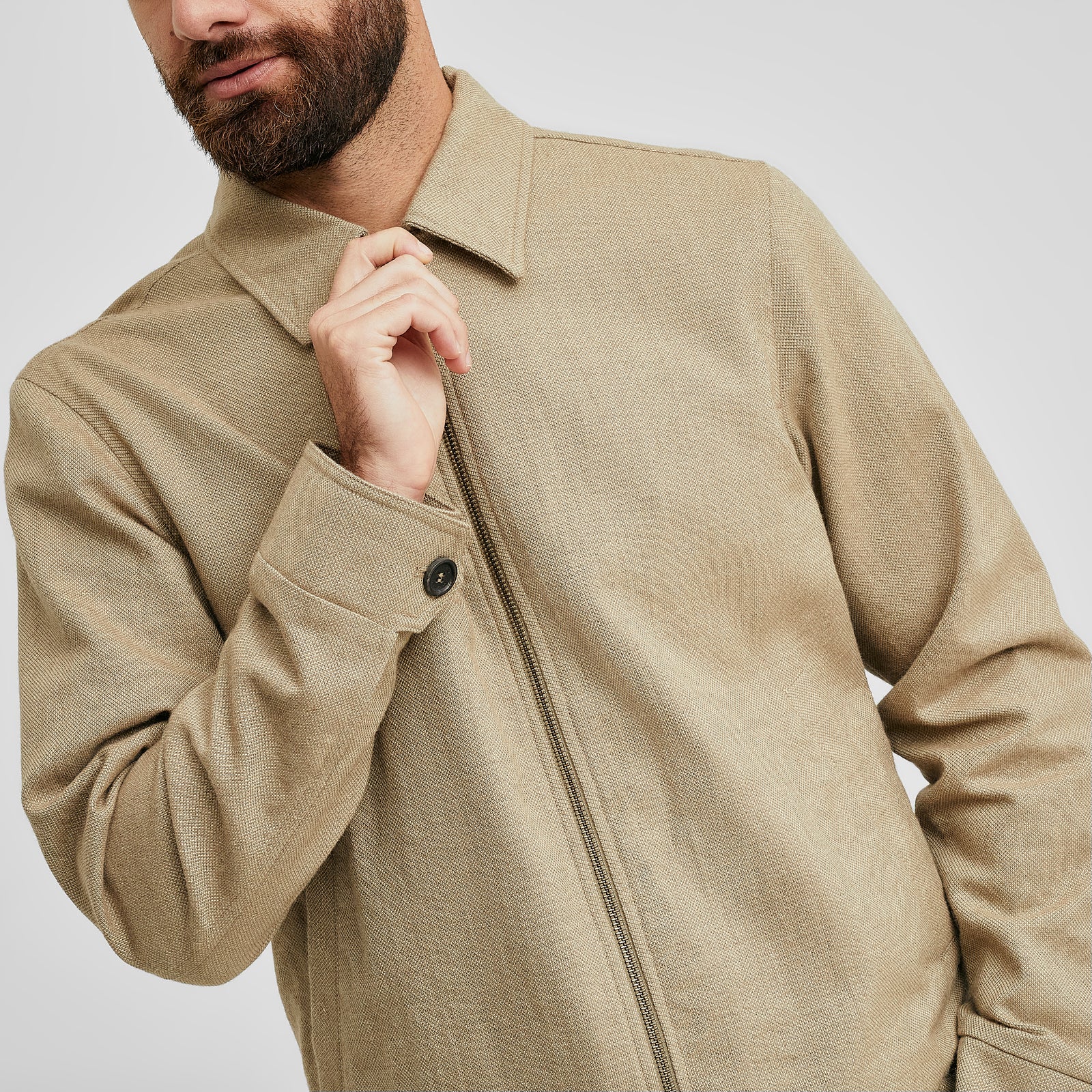 Vendredi Jacket Alpaca Color Beige