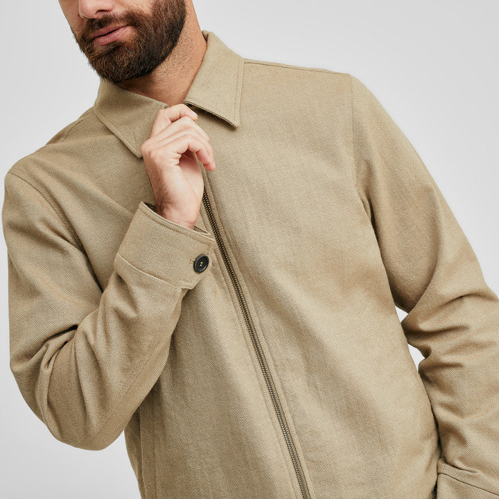 Chaqueta Vendredi Color Beige de Alpaca
