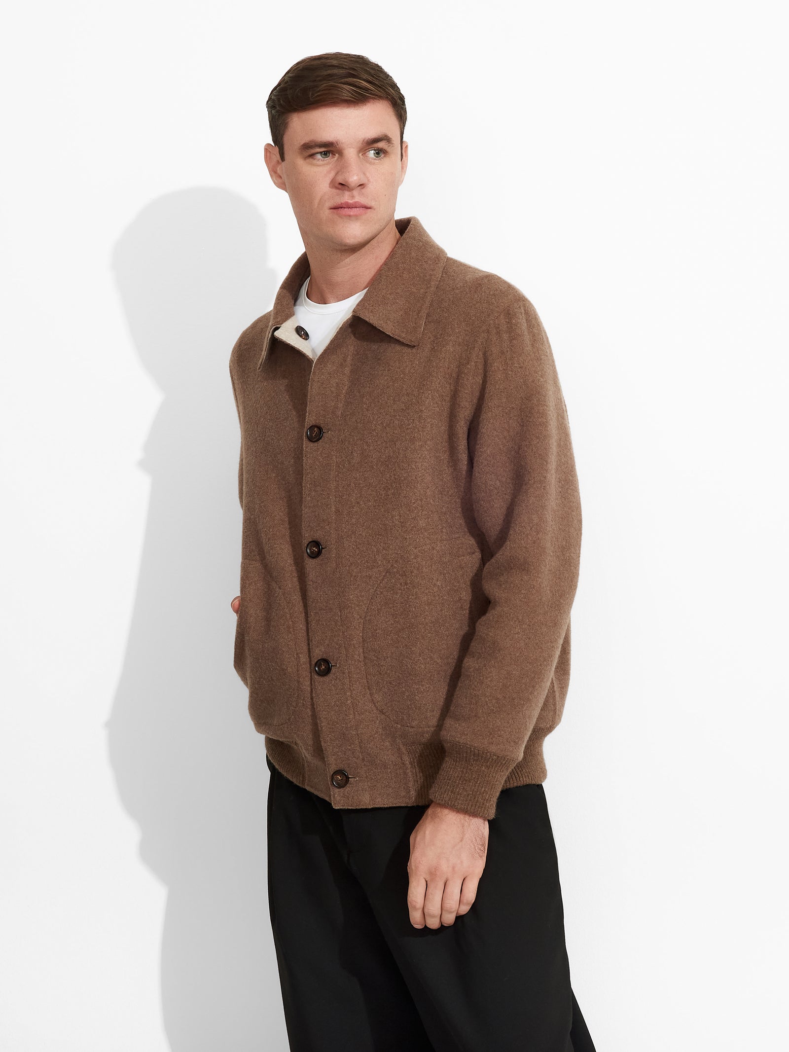 Zack Jacket Baby Alpaca Color Beige
