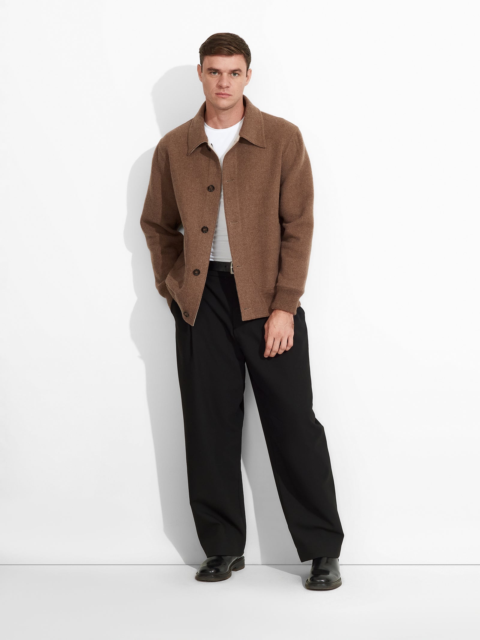 Zack Jacket Baby Alpaca Color Beige