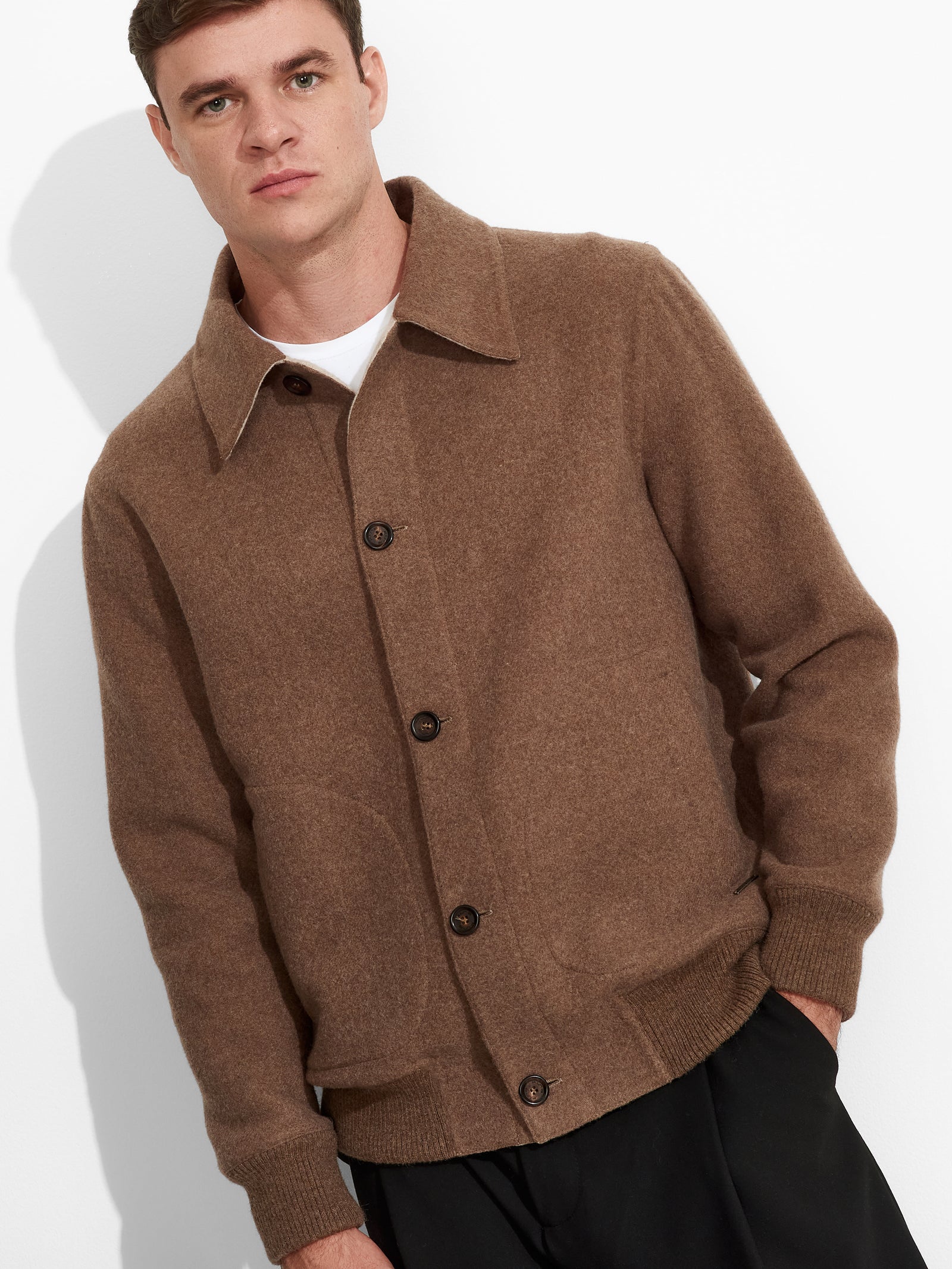 Zack Jacket Baby Alpaca Color Beige