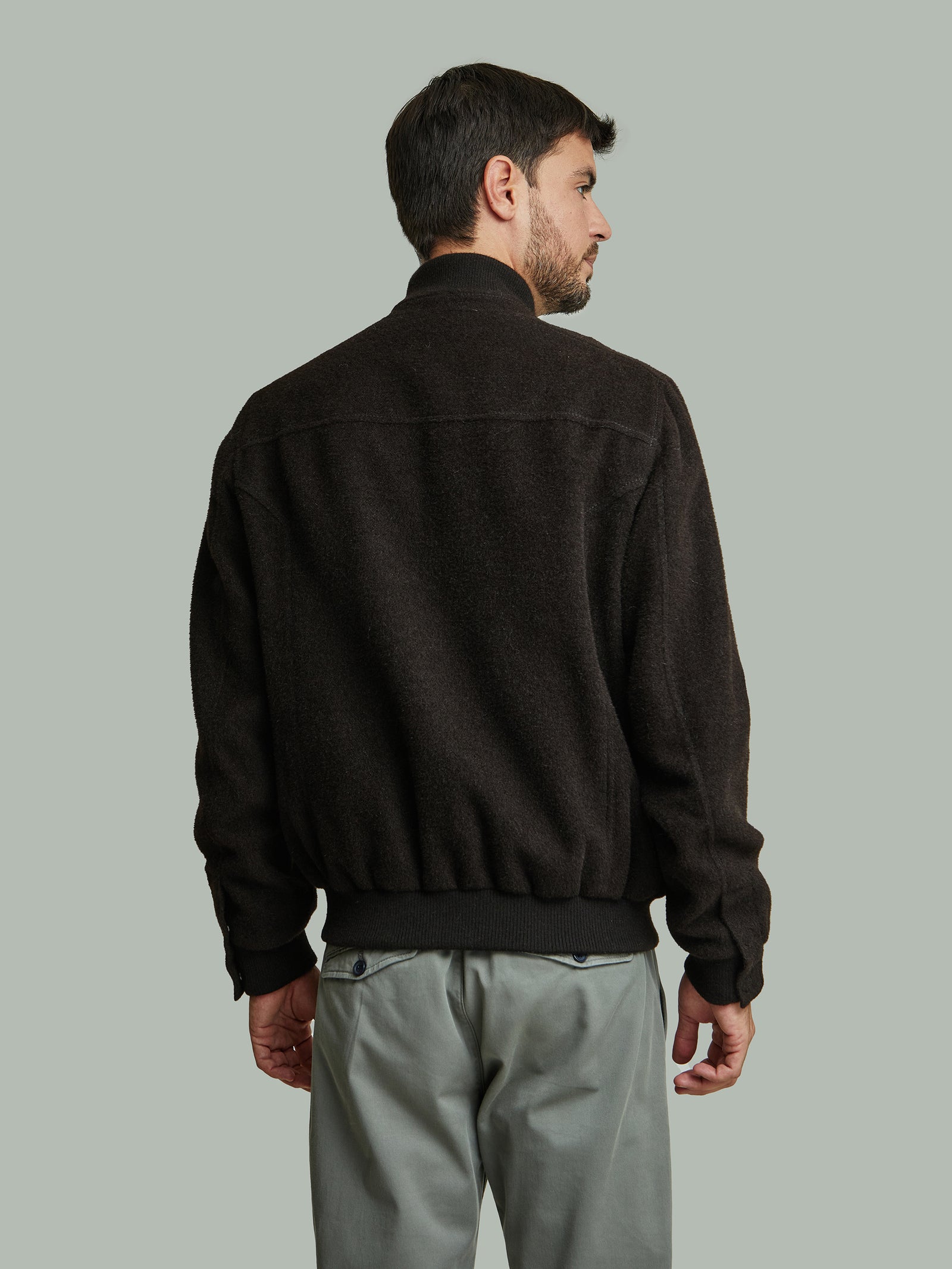 CASACA BRISTOL DE BLACK ALPACA COLOR BLACK