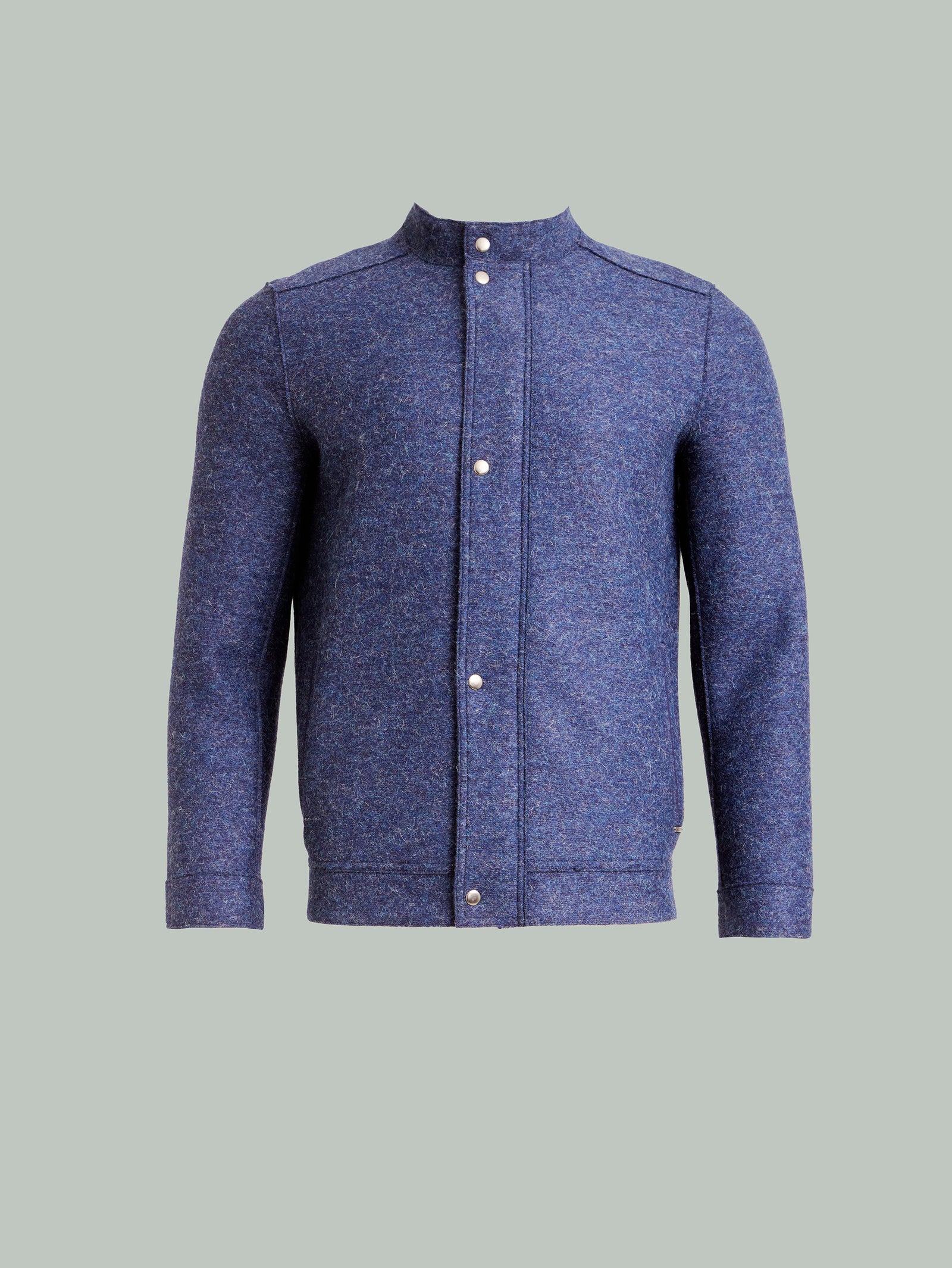 Chaqueta Ysmael de alpaca color azul
