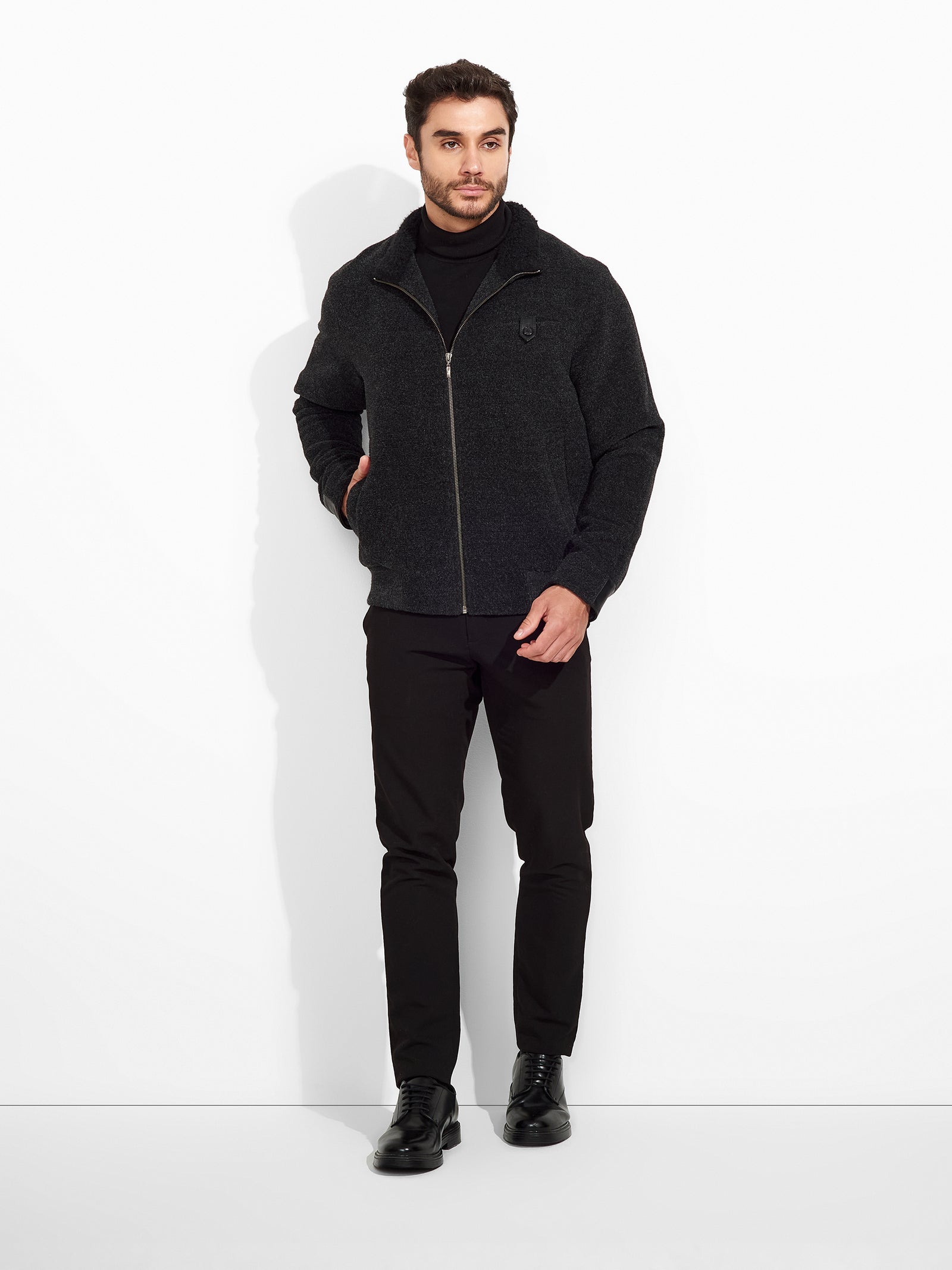 Zultan Jacket Wool Color Grey