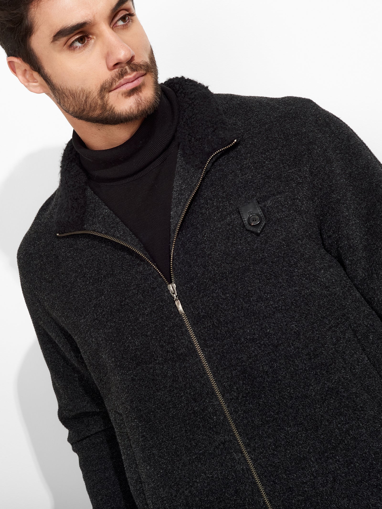 Zultan Jacket Wool Color Grey