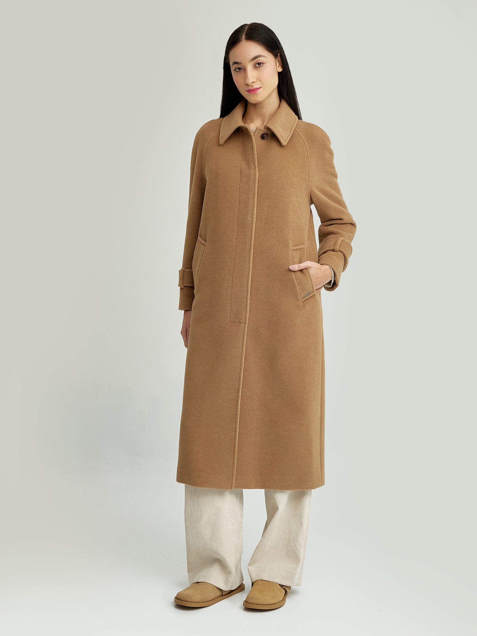 You Coat Baby Alpaca / Wool Color Camel