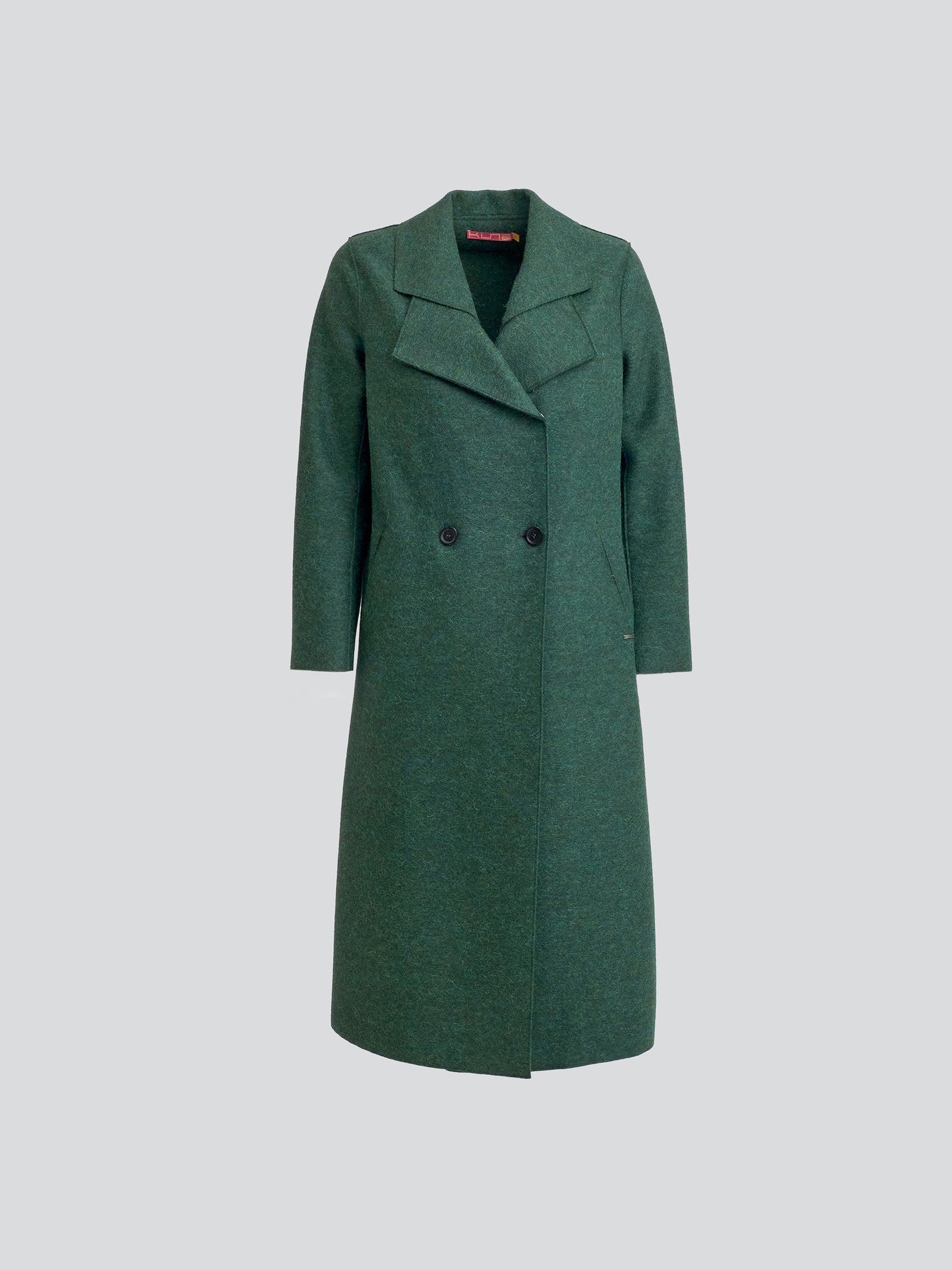 Abrigo Yamay de alpaca color verde