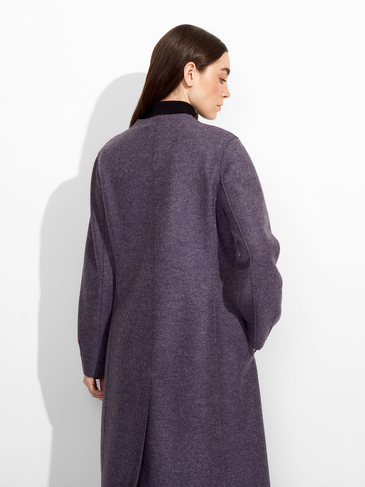 Abrigo Zumi de alpaca color morado