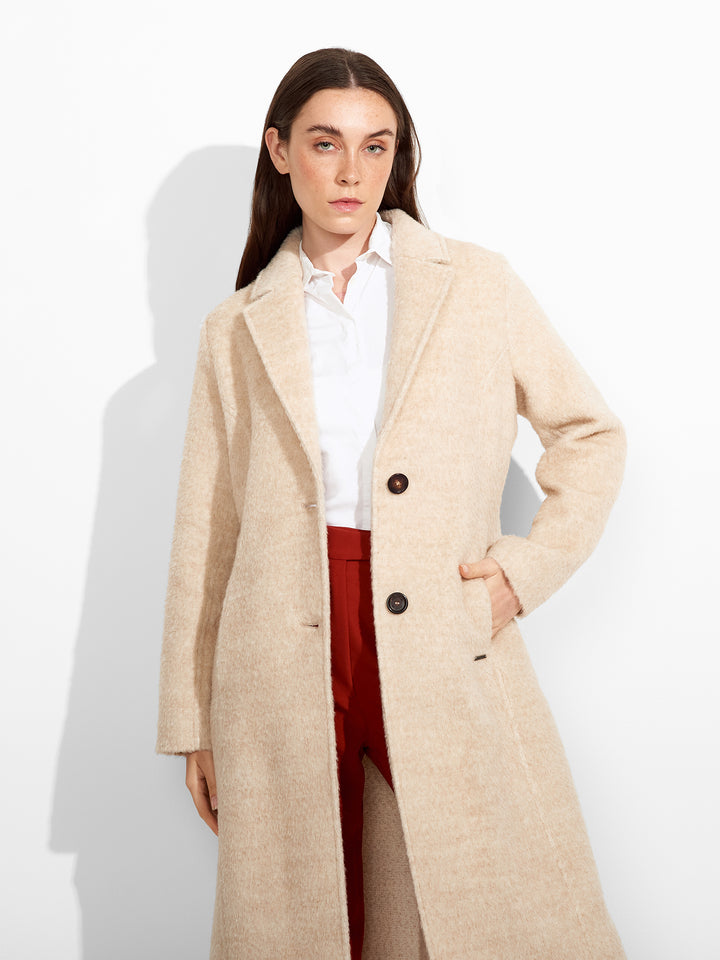 Zen Coat Lana Color Beige