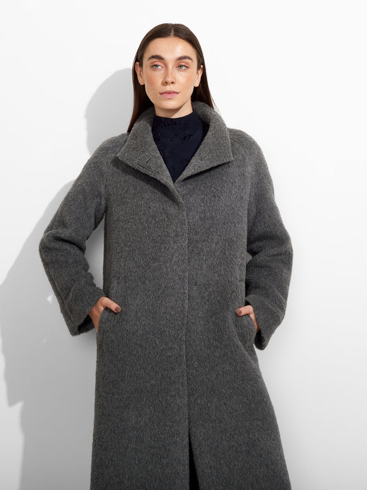 Zurich Coat Suri Alpaca Color Grey