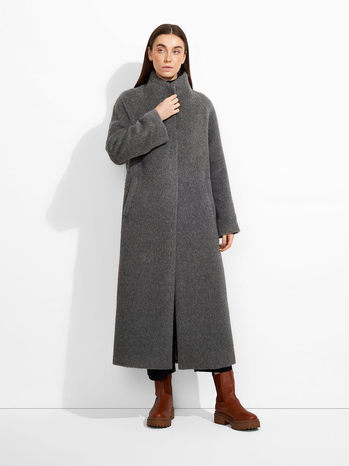 Abrigo Zurich de Suri Alpaca Color Gris
