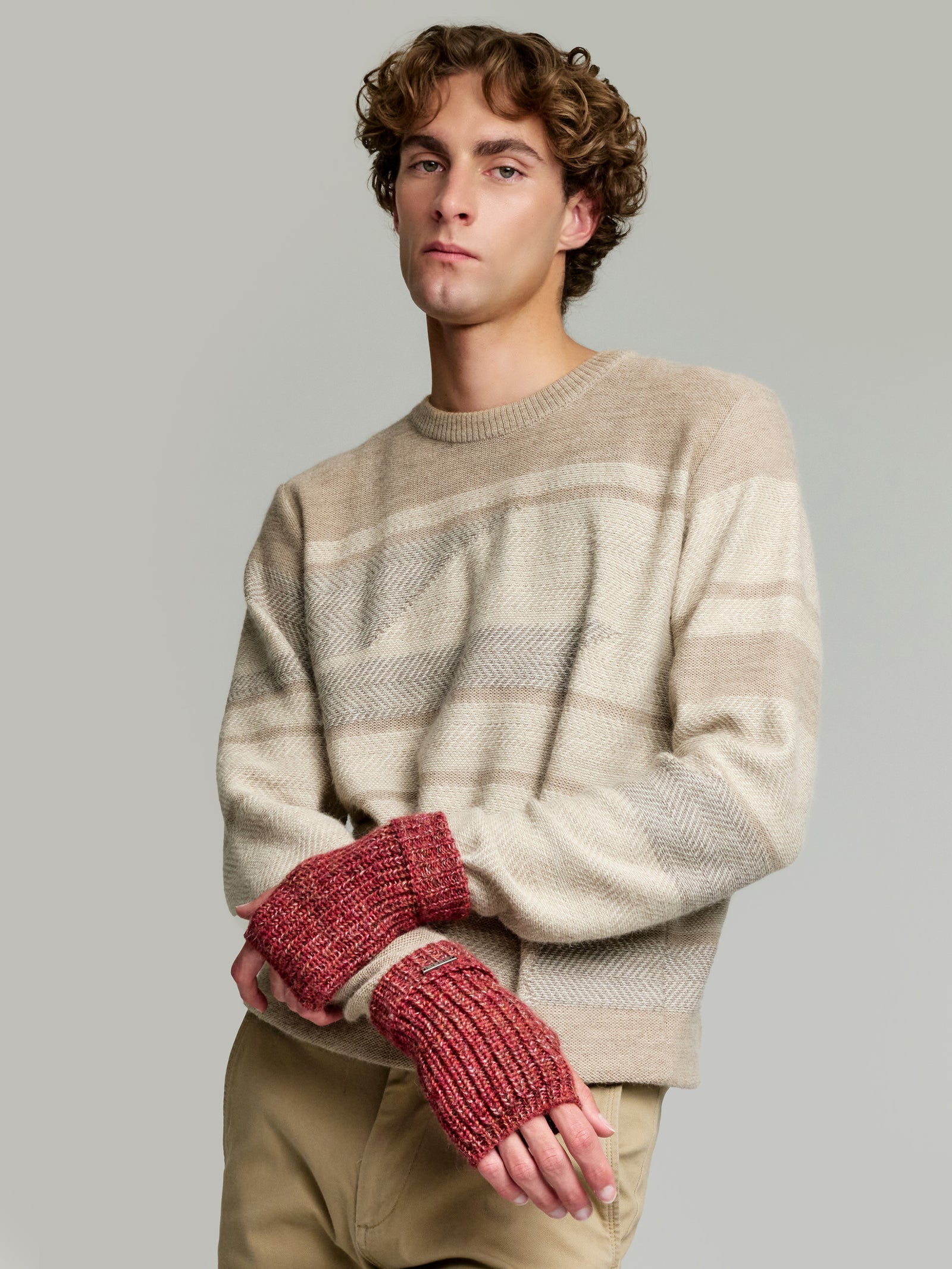 Ubicate Gloves Gloves Baby Alpaca Color Red