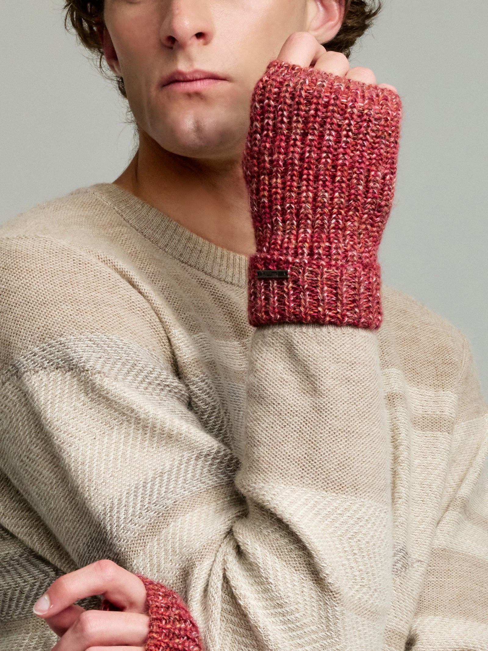 Ubicate Gloves Gloves Baby Alpaca Color Red