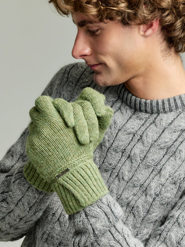 Yrma Gloves Baby Alpaca Color Green