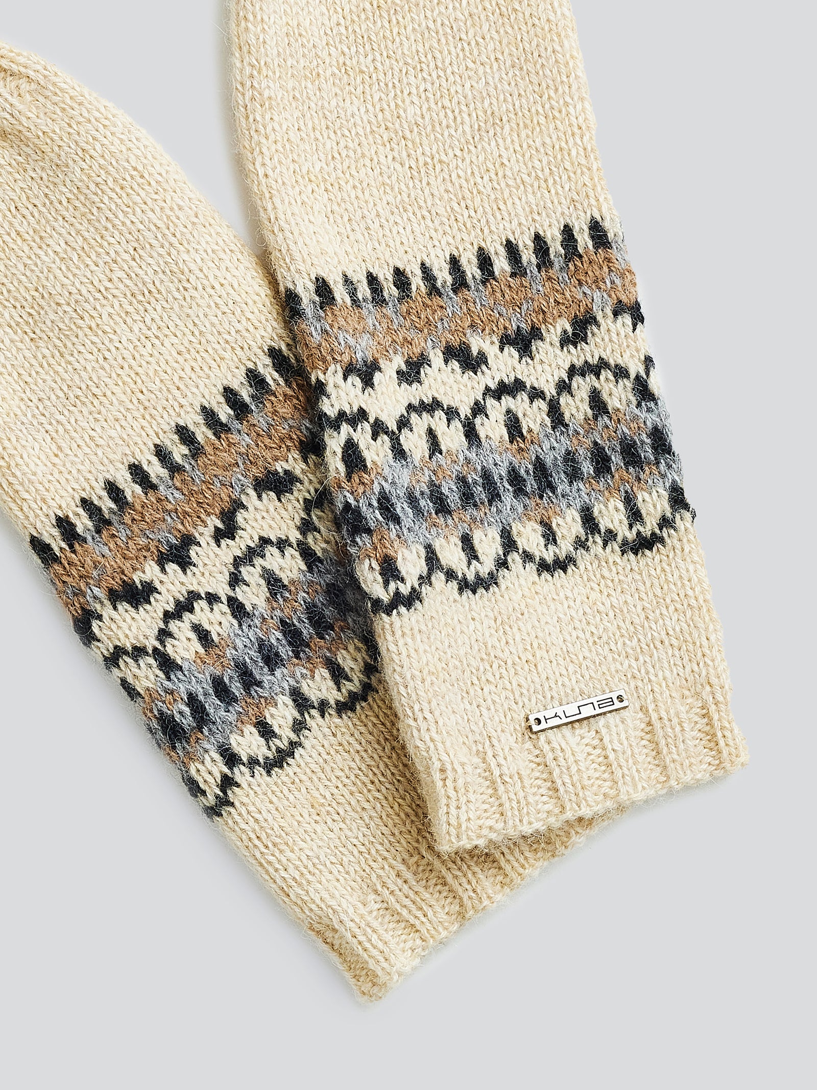 Guantes Yoke Guantes Bebé Alpaca Color Beige