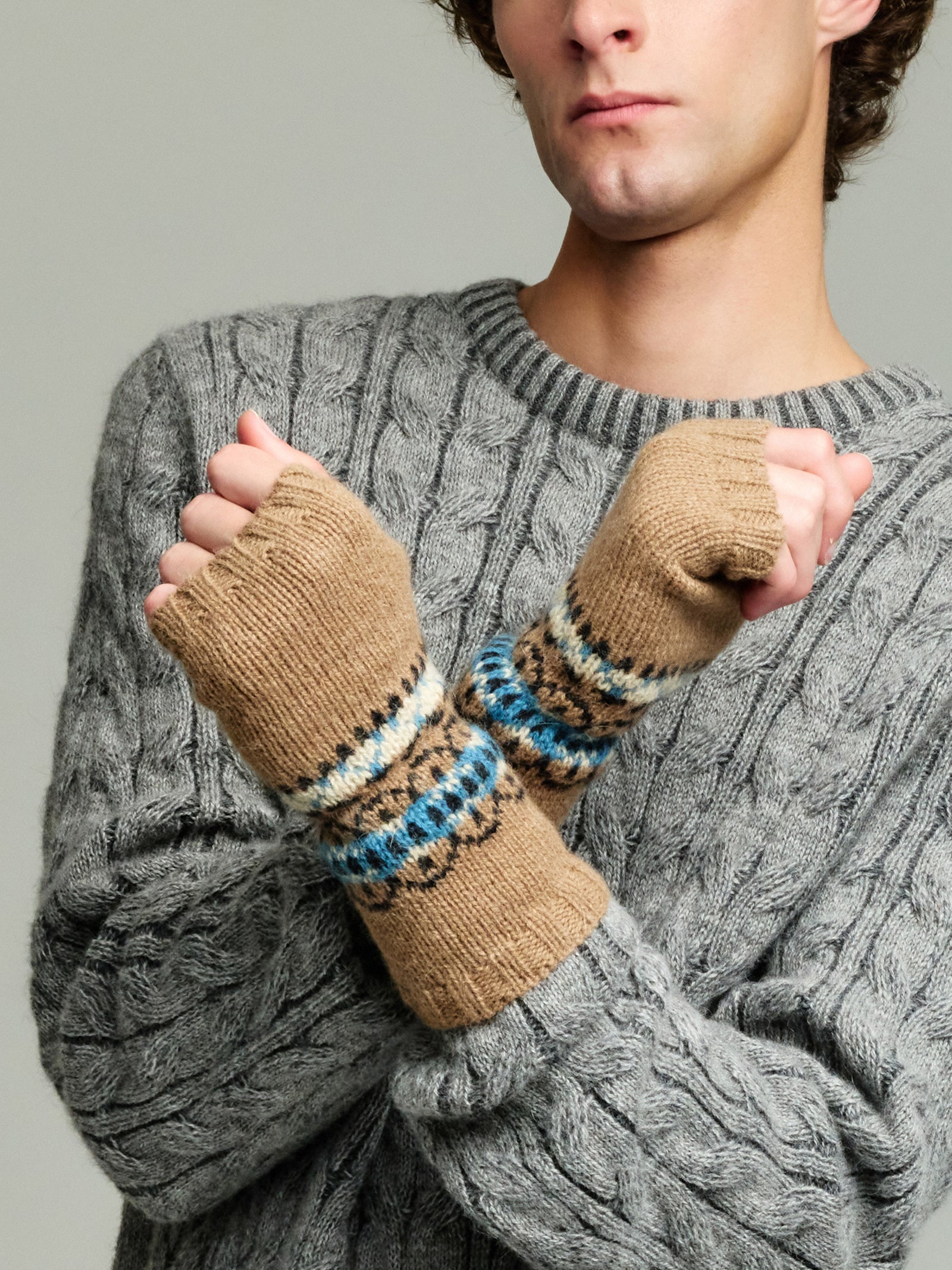 Guantes Yoke Guantes Baby Alpaca Color Camel