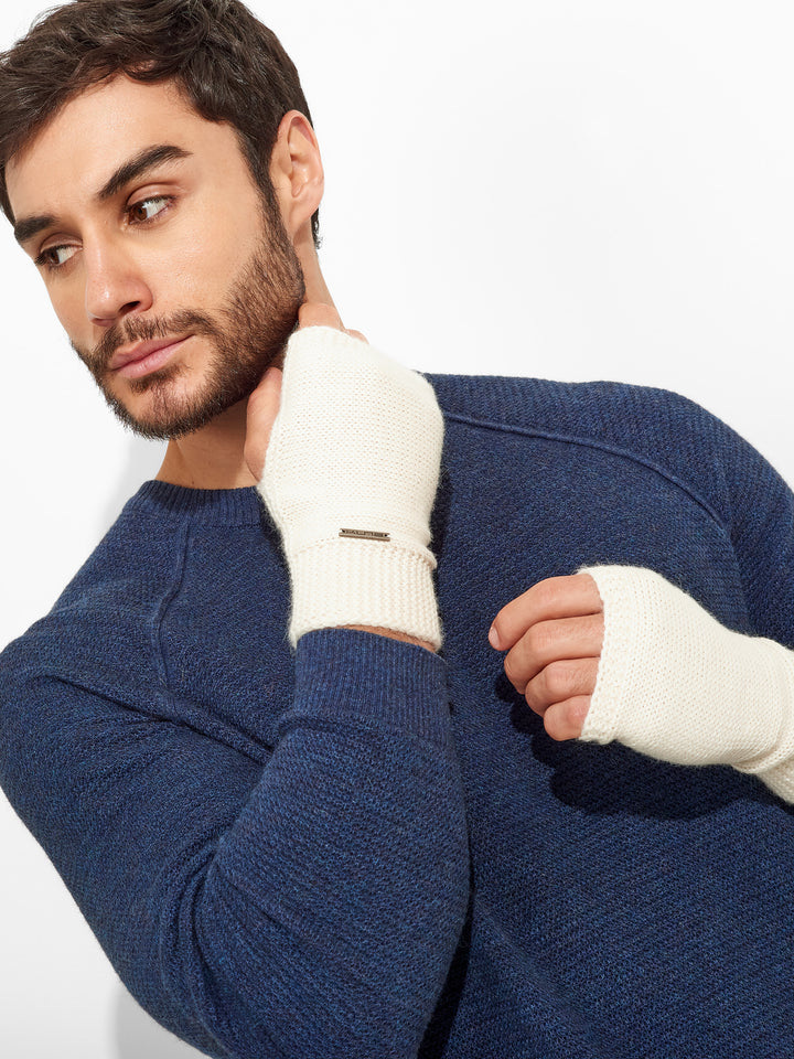 Zafiro Gloves Baby Alpaca Color Ecru