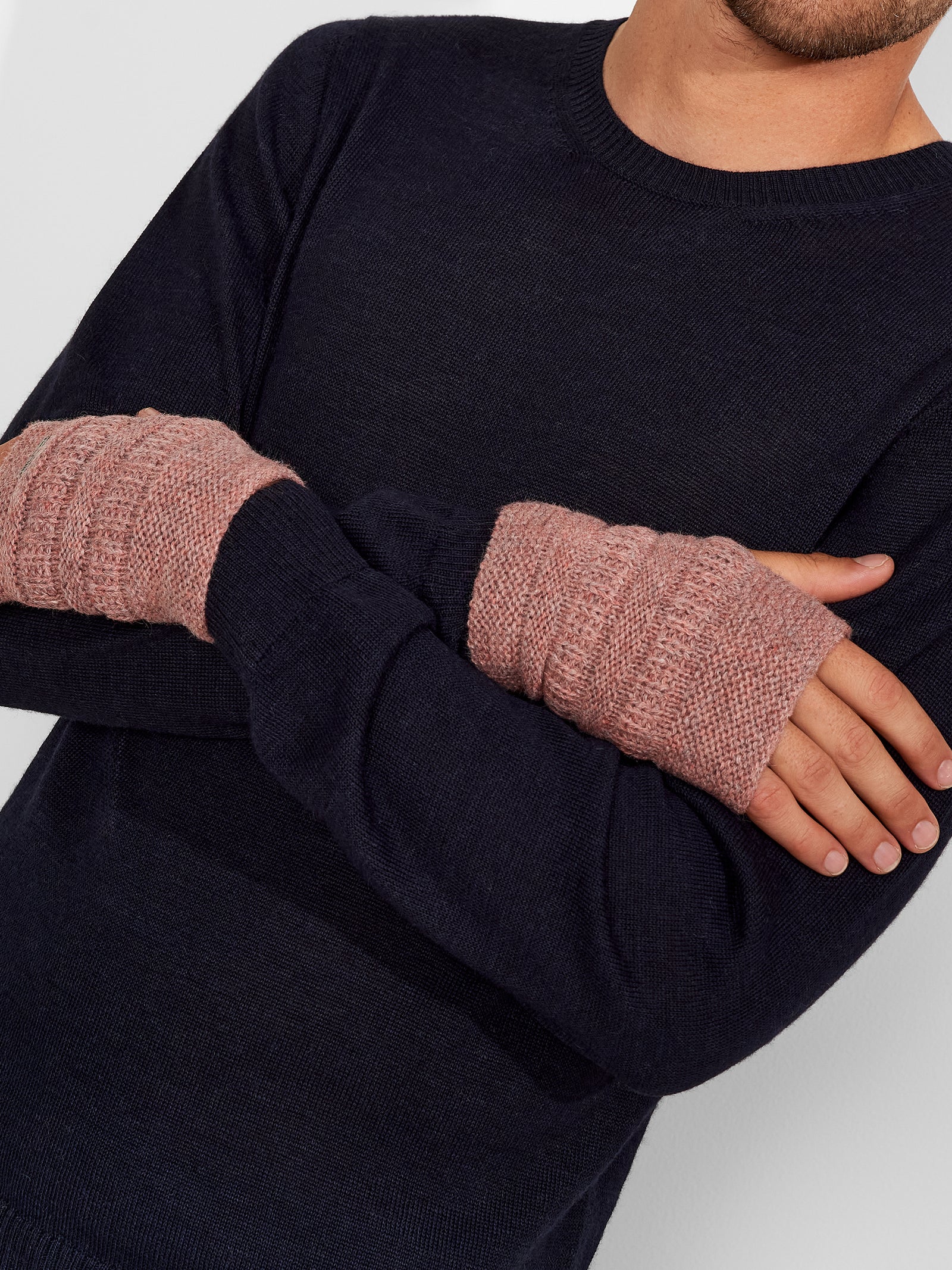 Zada Gloves Baby Alpaca Color Pink