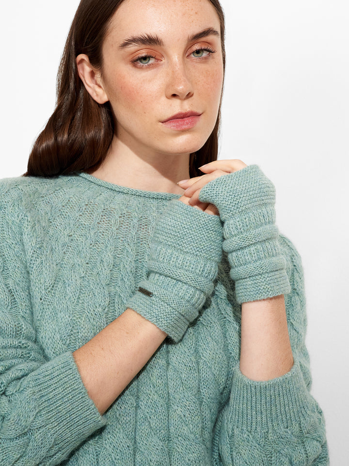 Zada Gloves Baby Alpaca Color Ligth Blue
