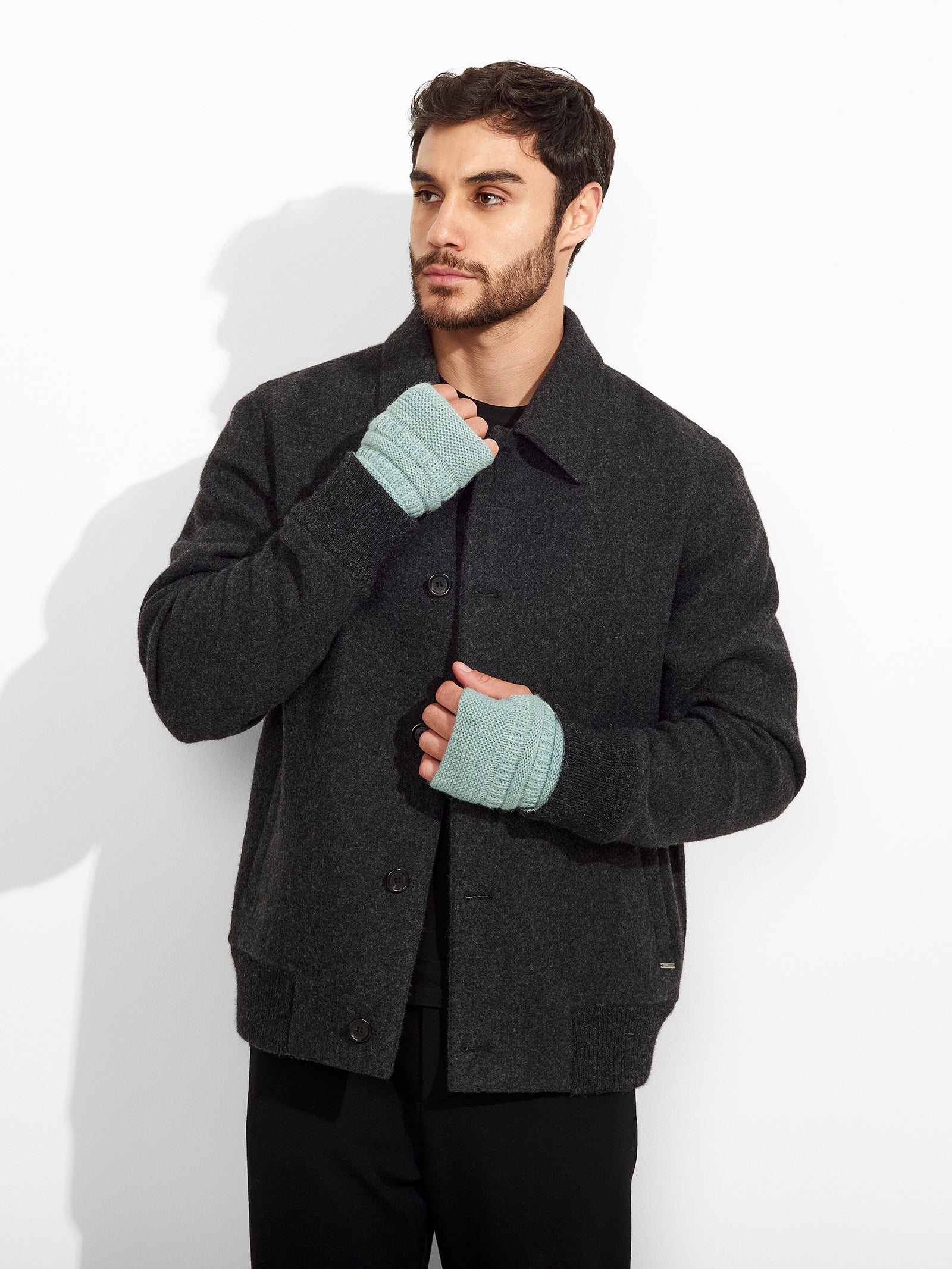 Zada Gloves Baby Alpaca Color Ligth Blue