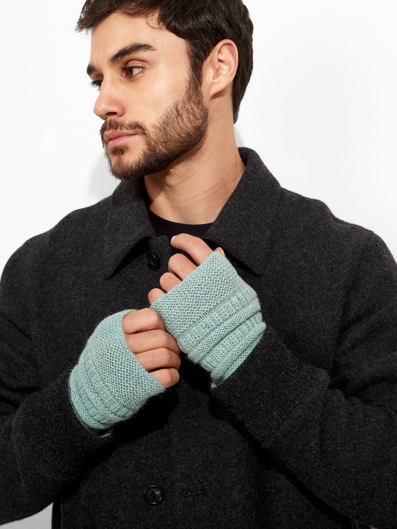 Zada Gloves Baby Alpaca Color Ligth Blue