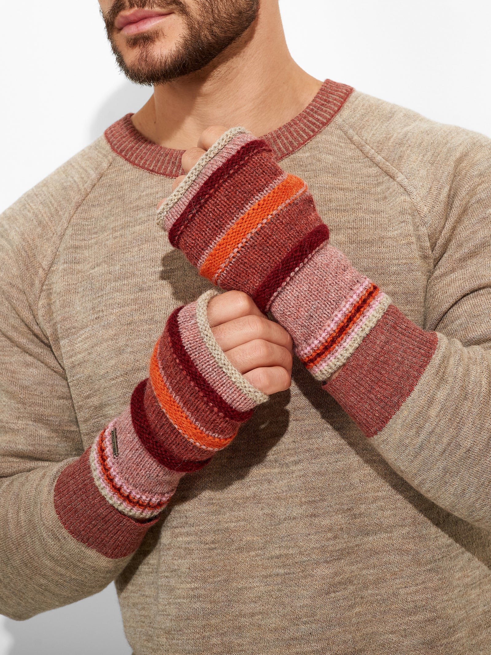 Zanni Gloves Baby Alpaca Color Pink