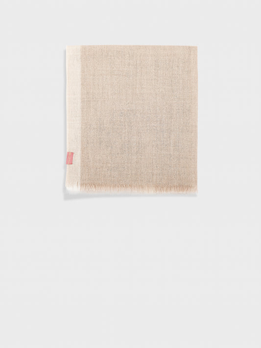 Rum Shawl Baby Alpaca Color Beige