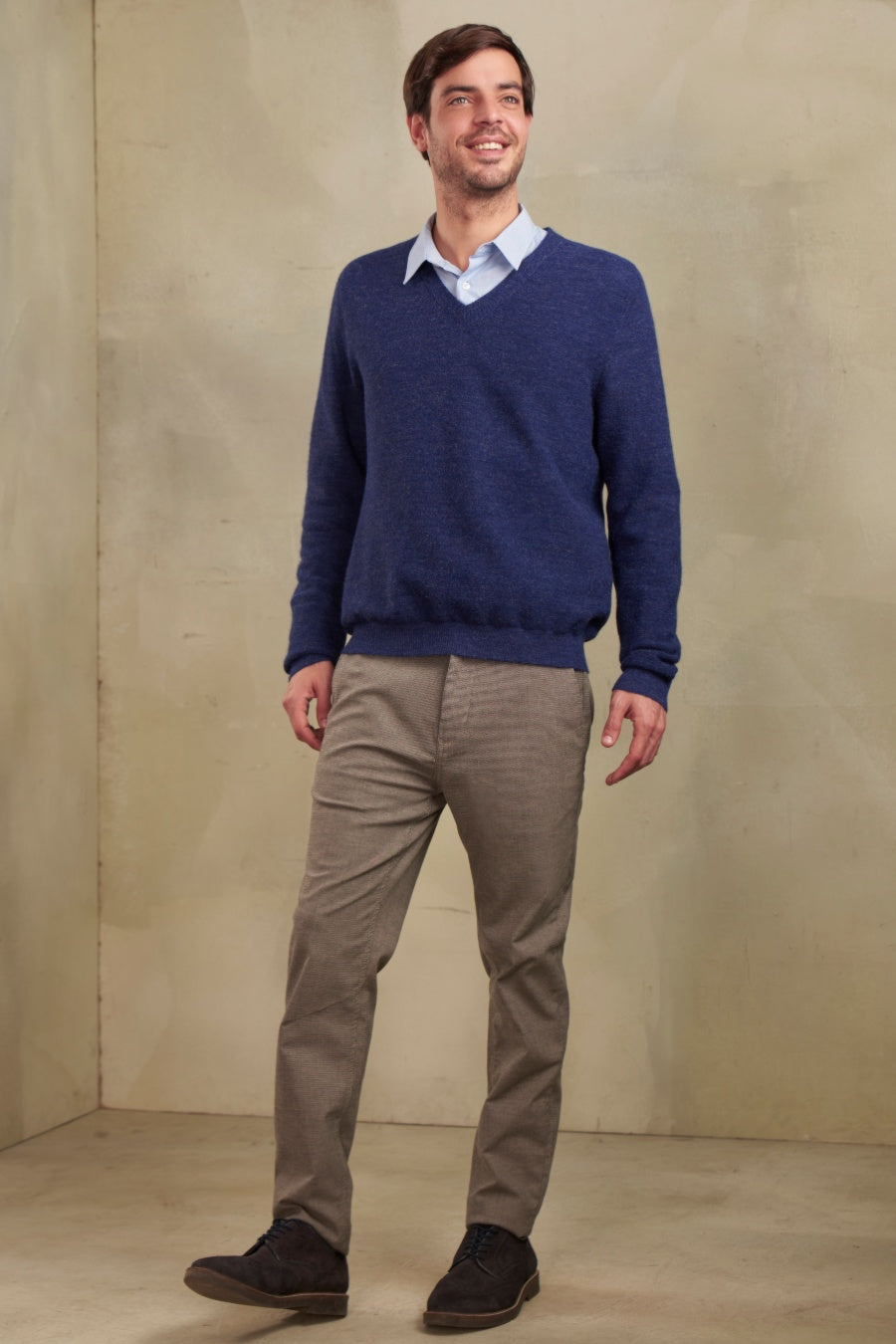 Suéter Satoru De Baby Alpaca Color Niagara