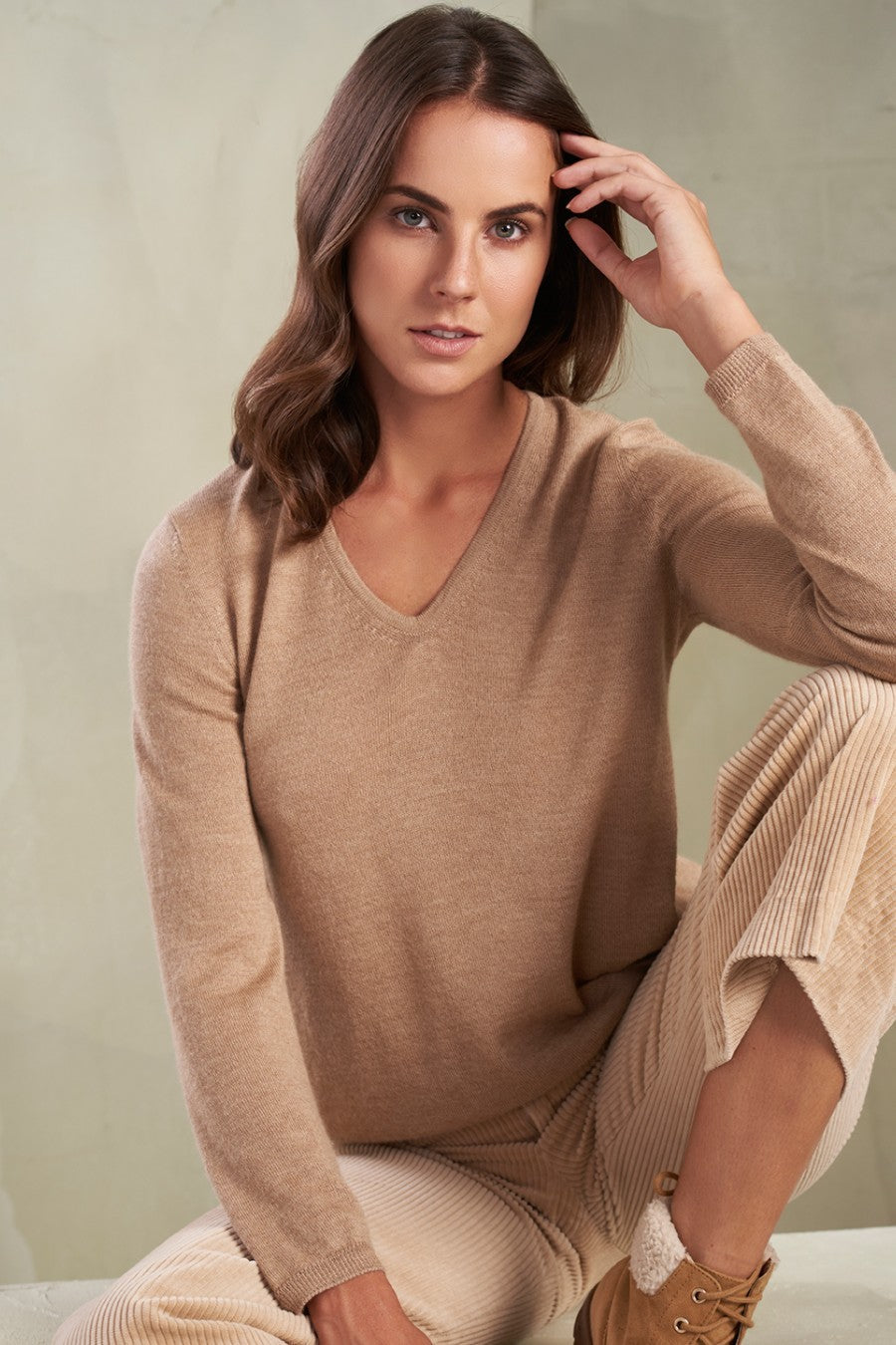 Tudor Sweater Royal Alpaca Color Croissant