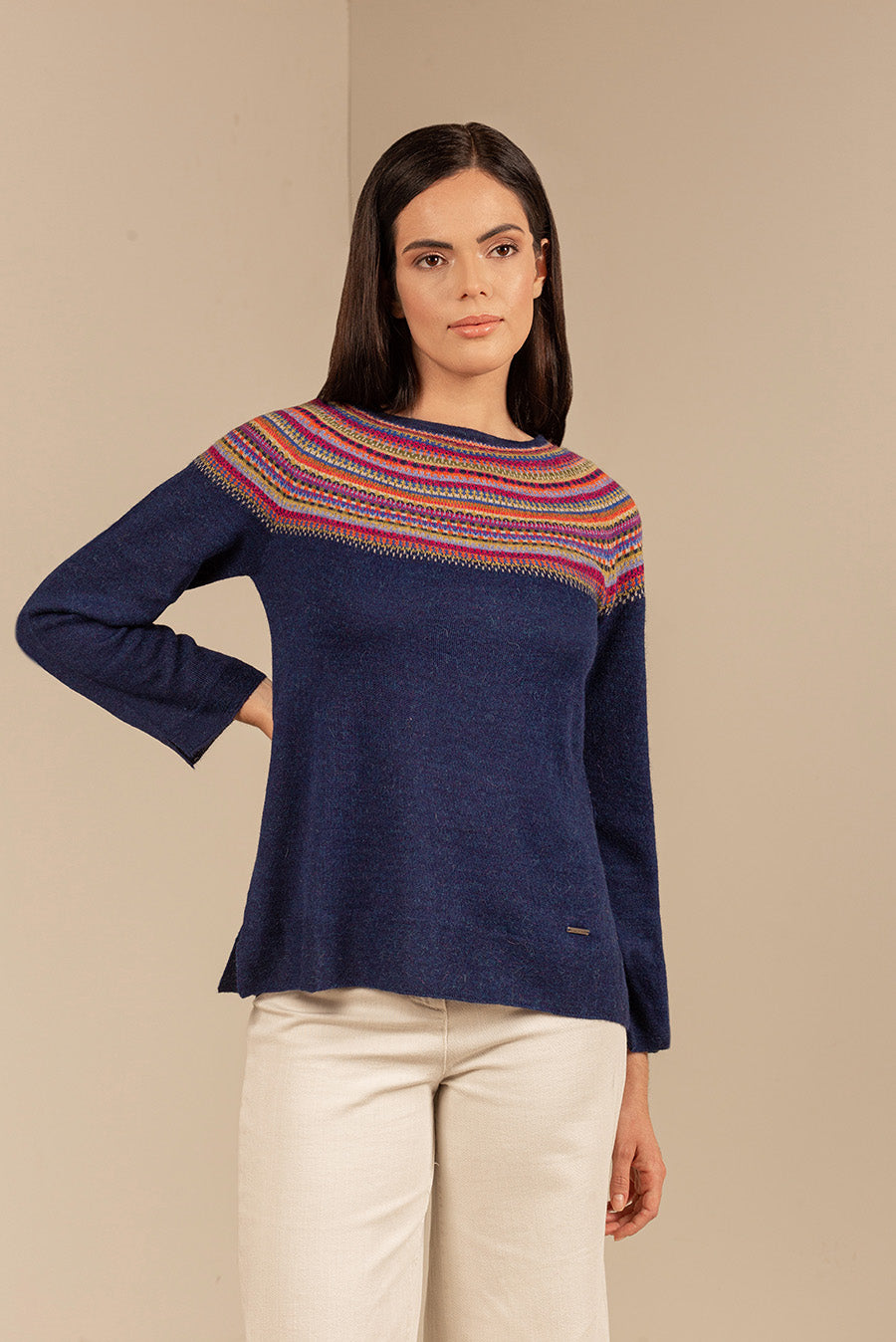 Suéter Taupa De Baby Alpaca Color Astral