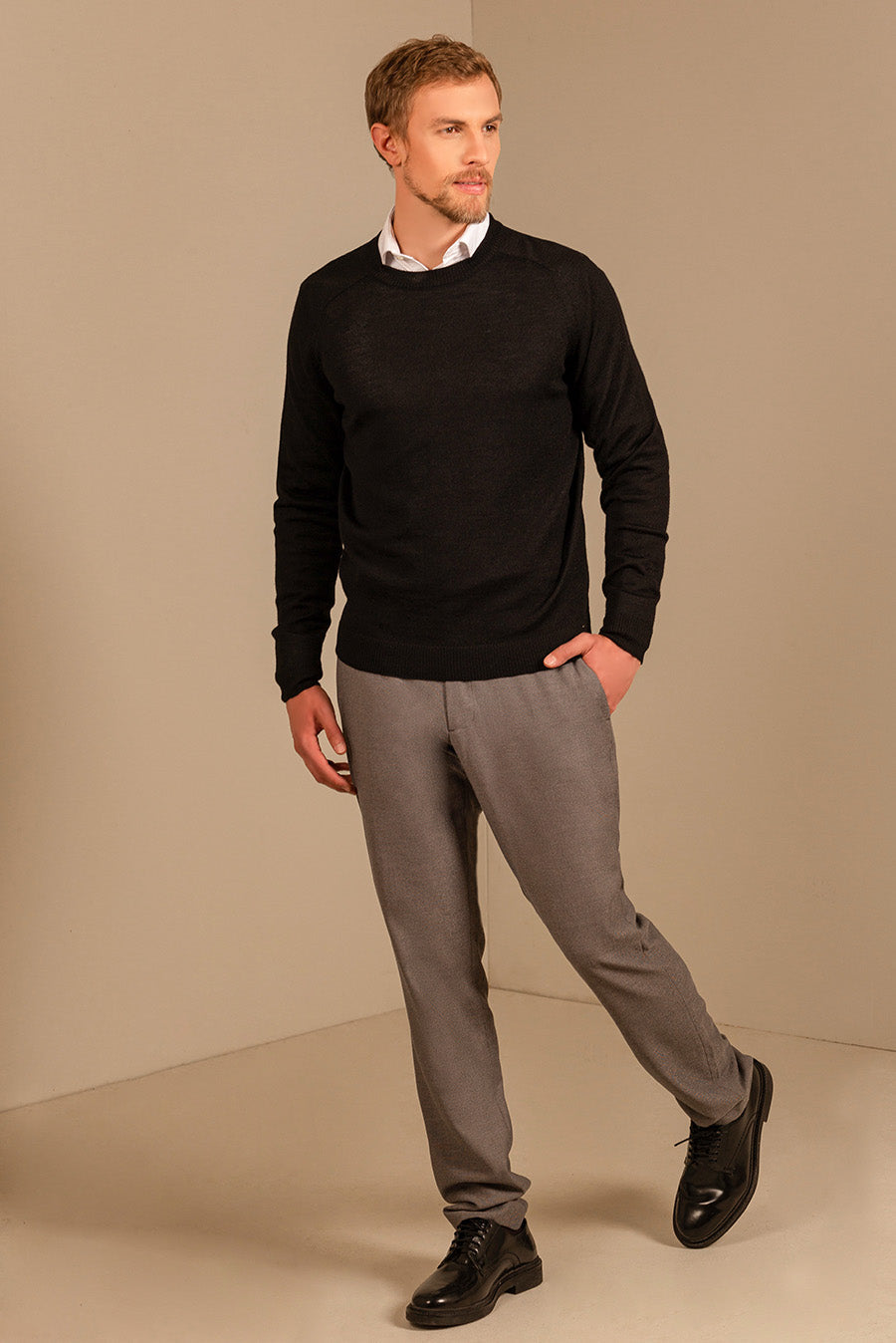 SUÉTER THEO DE ROYAL ALPACA COLOR BLACK