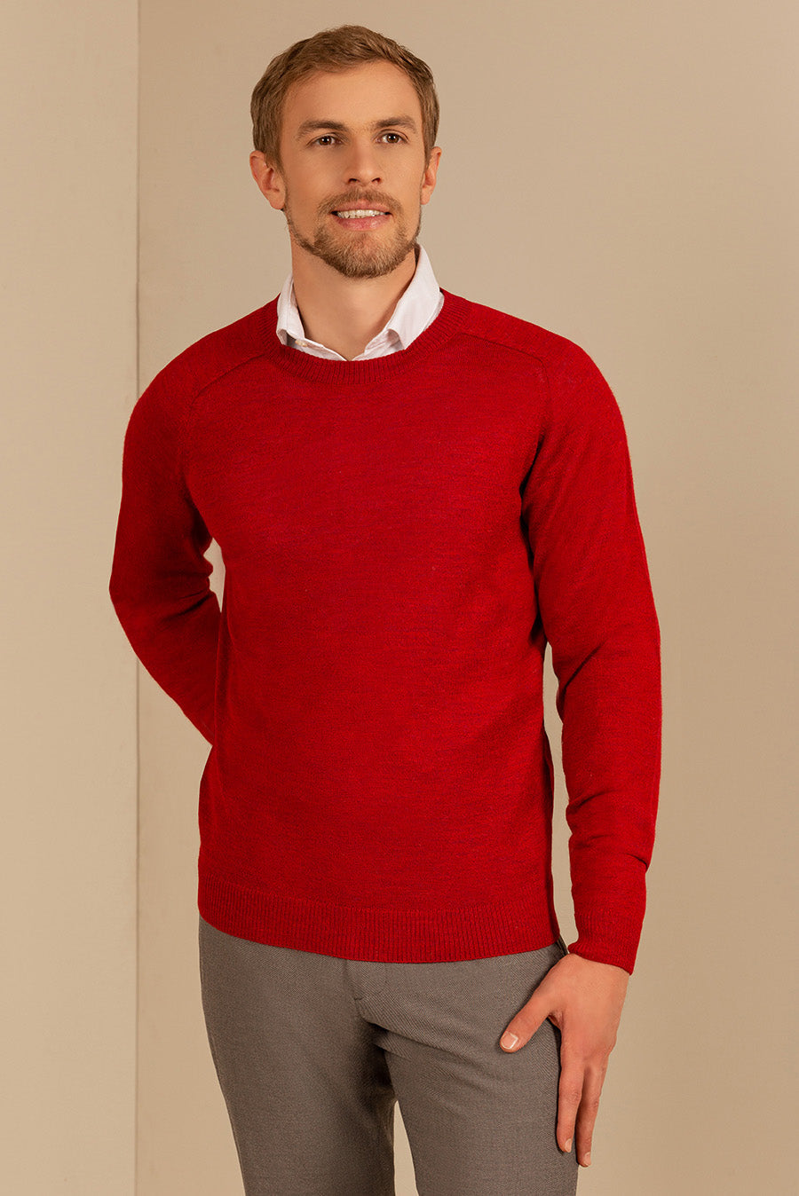 SUÉTER THEO DE ROYAL ALPACA COLOR ROSSO