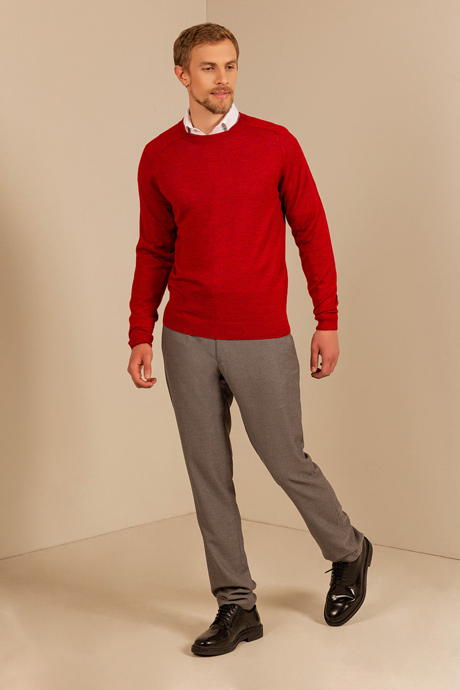 SUÉTER THEO DE ROYAL ALPACA COLOR ROSSO