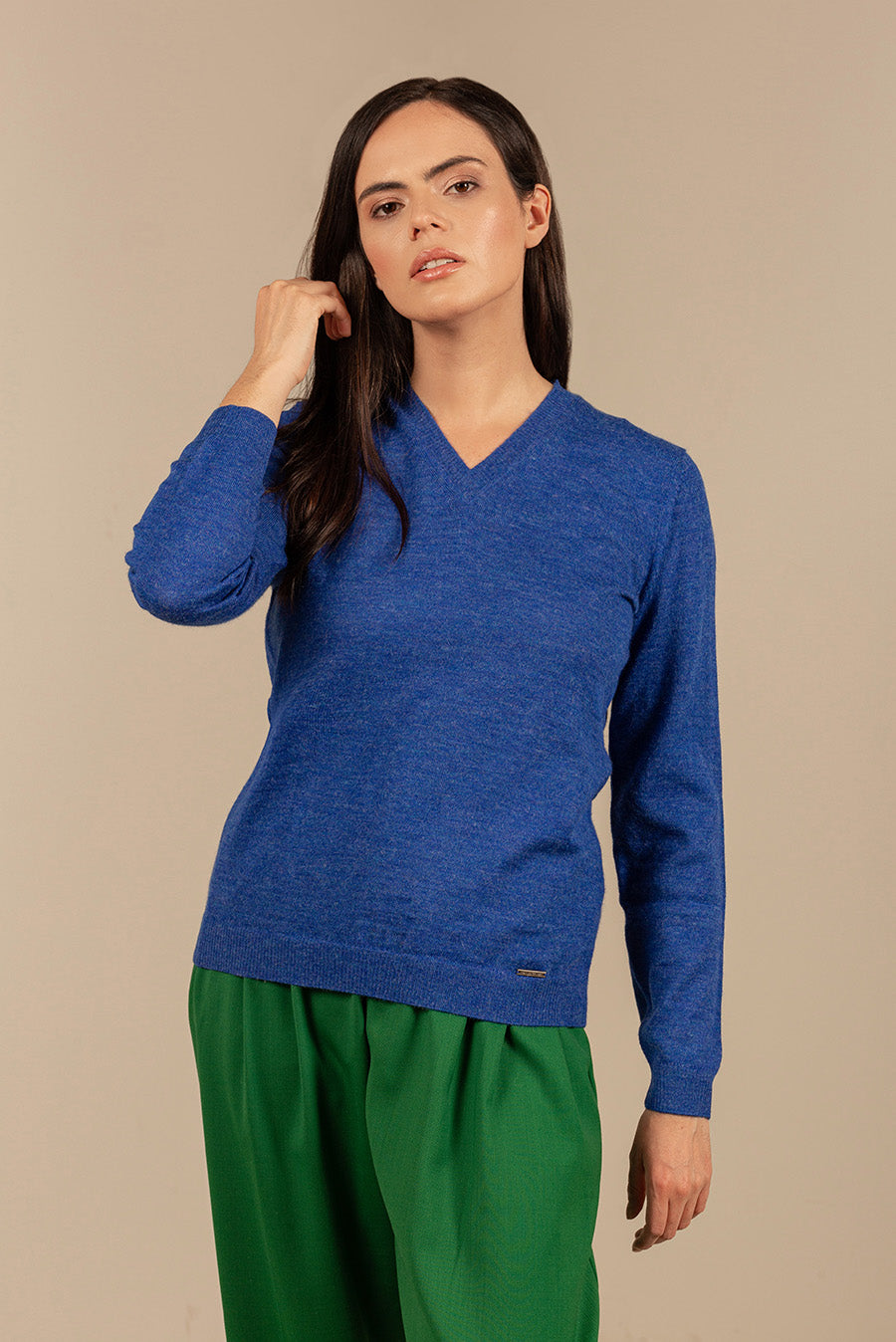 Alicia Sweater Baby Alpaca Color Bermuda