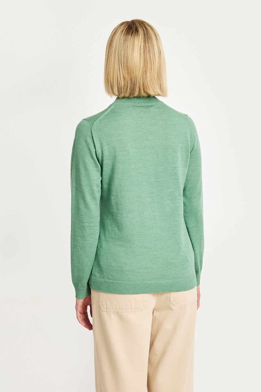 Suéter Anahi De Baby Alpaca Color Basil