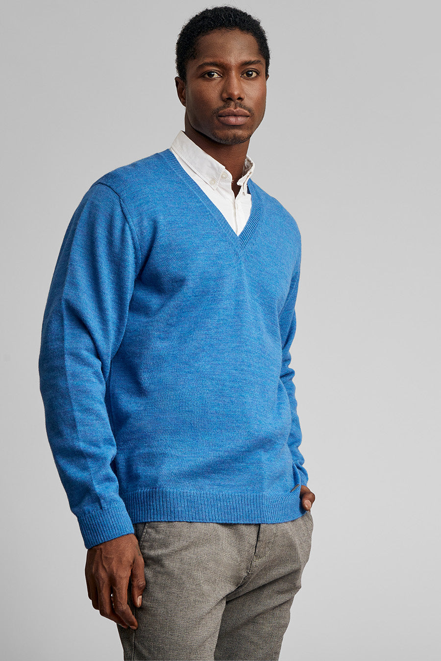Alan Sweater Baby Alpaca Color Artic