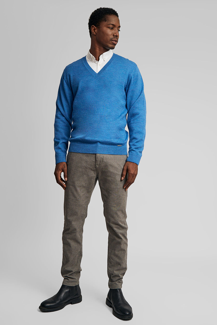 Alan Sweater Baby Alpaca Color Artic