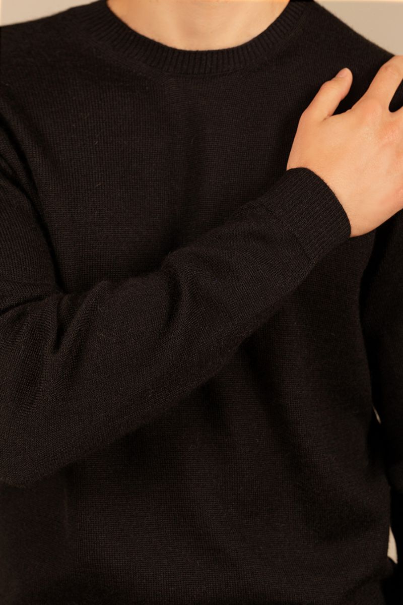 Alaska Sweater Baby Alpaca Color Black