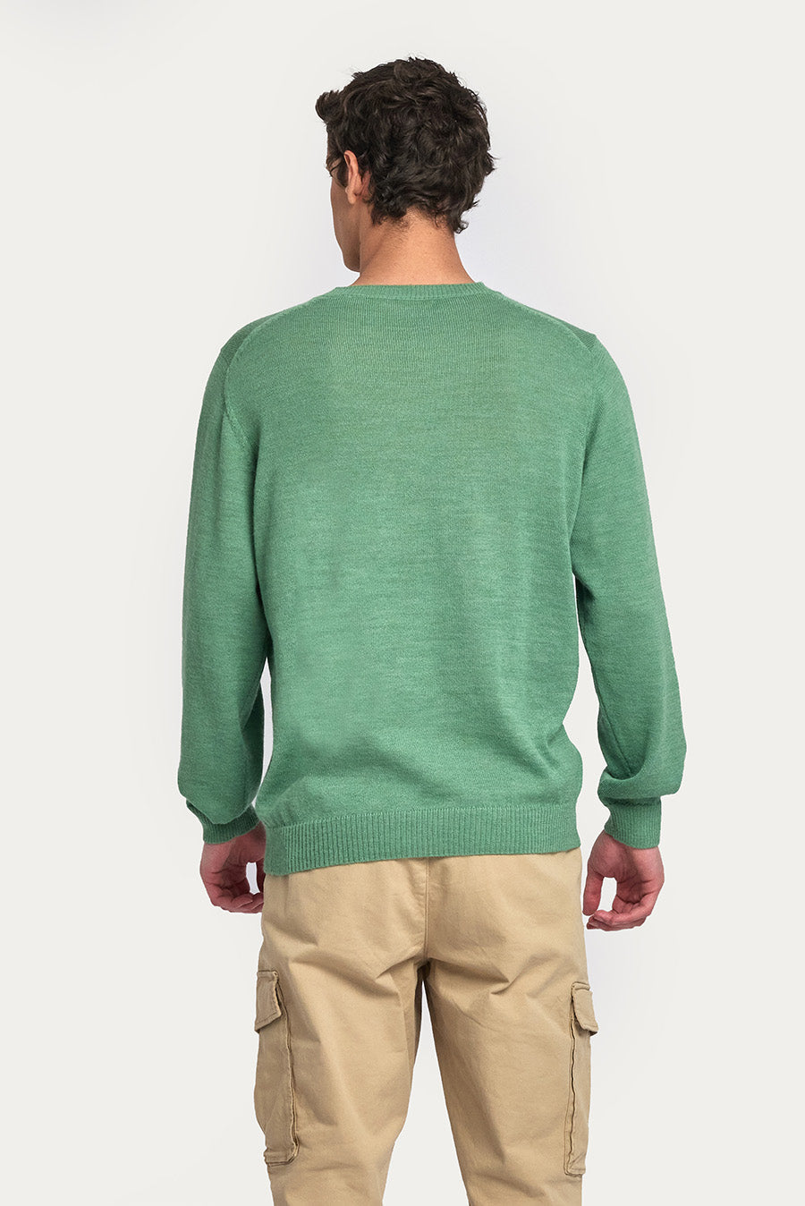 Alaska Sweater Baby Alpaca Color Basil