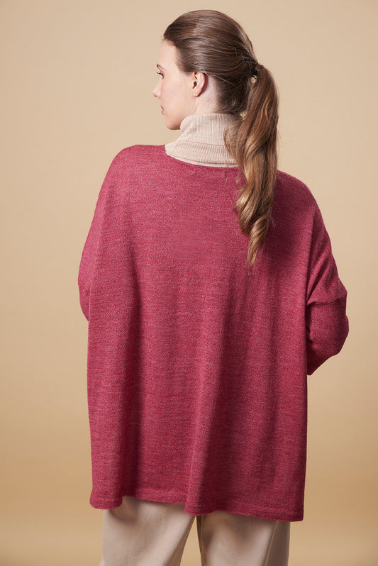 Ucana Sweater Baby Alpaca Color Amarena