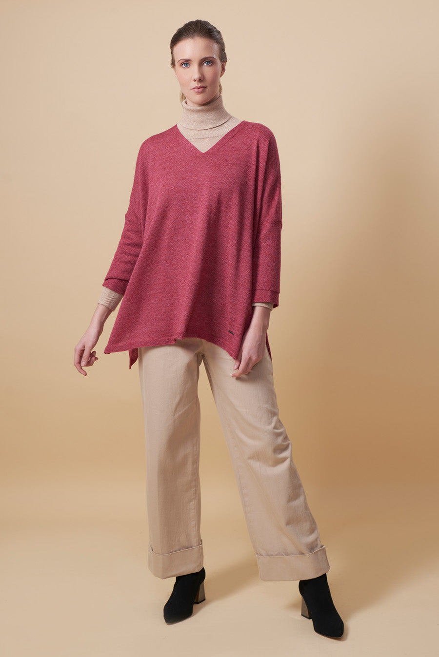 Ucana Sweater Baby Alpaca Color Amarena