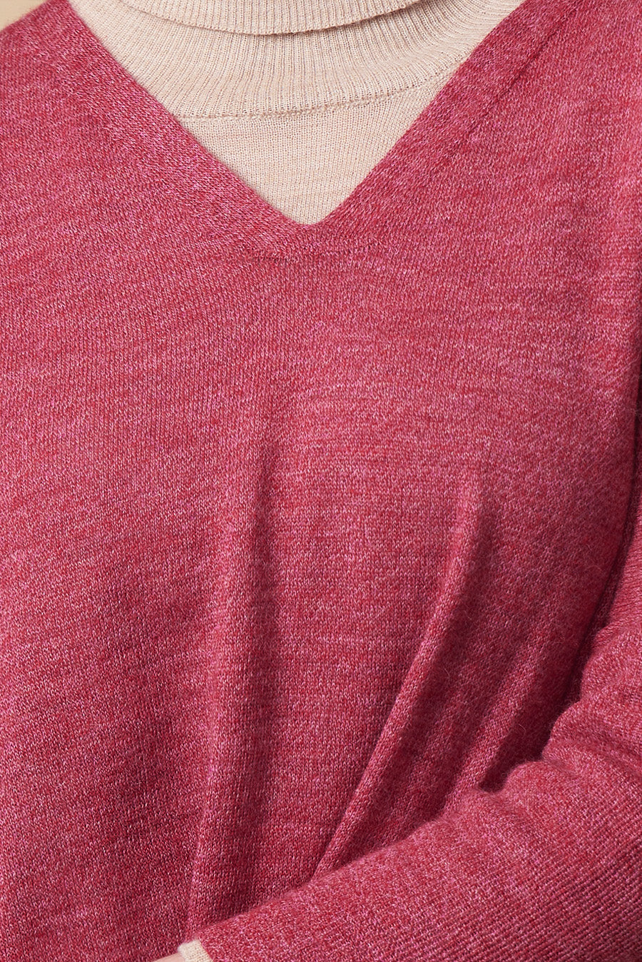 Ucana Sweater Baby Alpaca Color Amarena