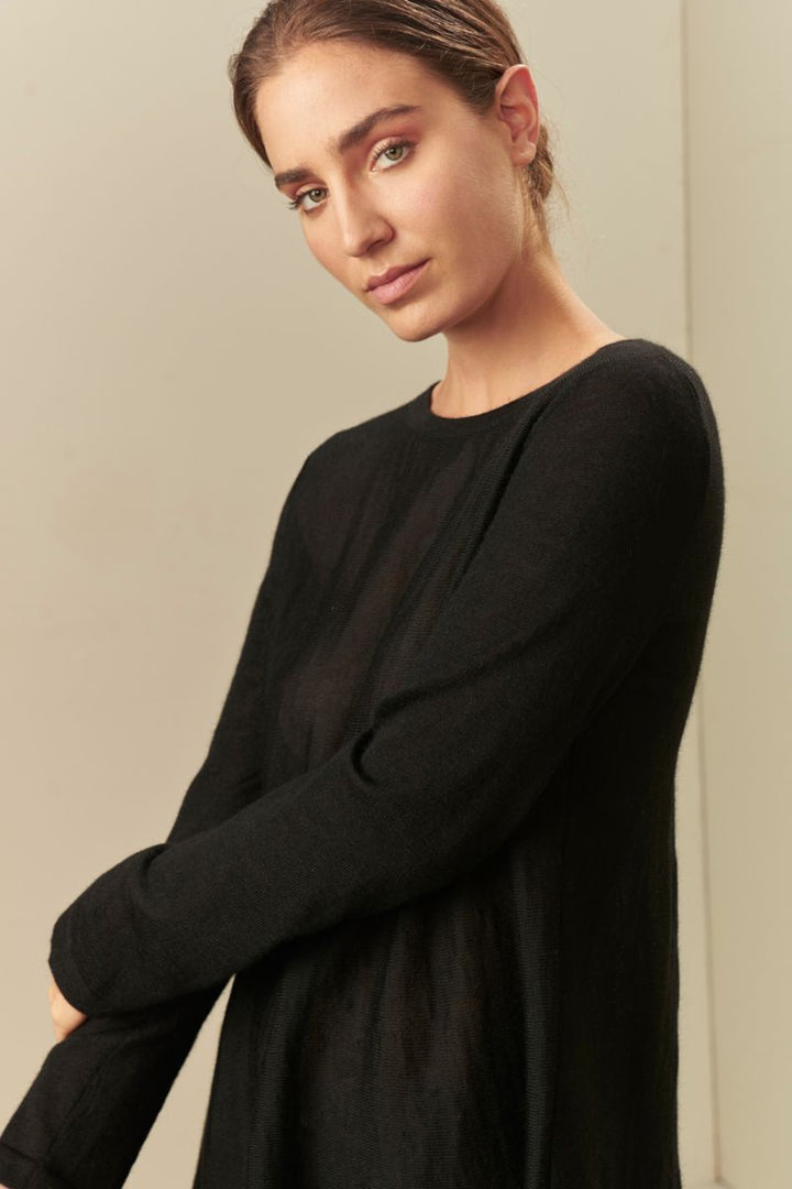 Suéter Ubertina De Baby Alpaca Color Black