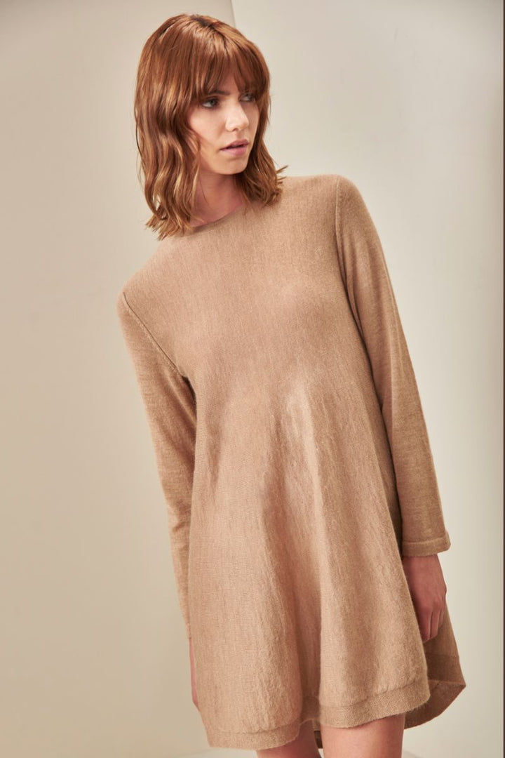 Suéter Ubertina De Baby Alpaca Color Croissant