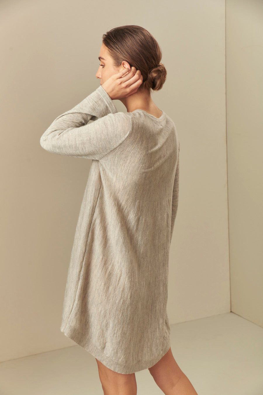 Suéter Ubertina De Baby Alpaca Color Luna