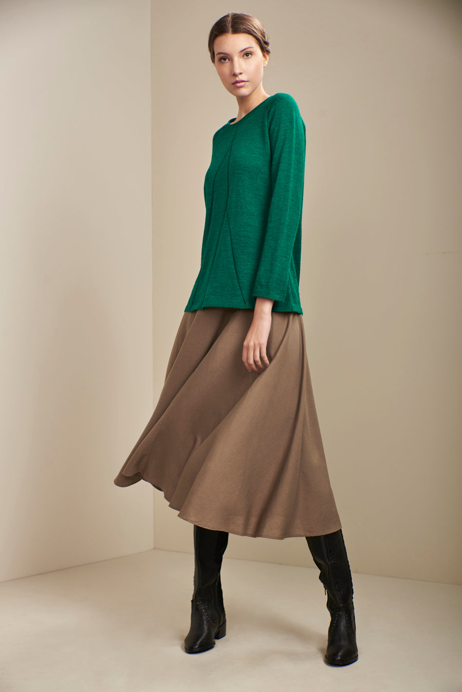 Udine Sweater Baby Alpaca Color Esmeralda