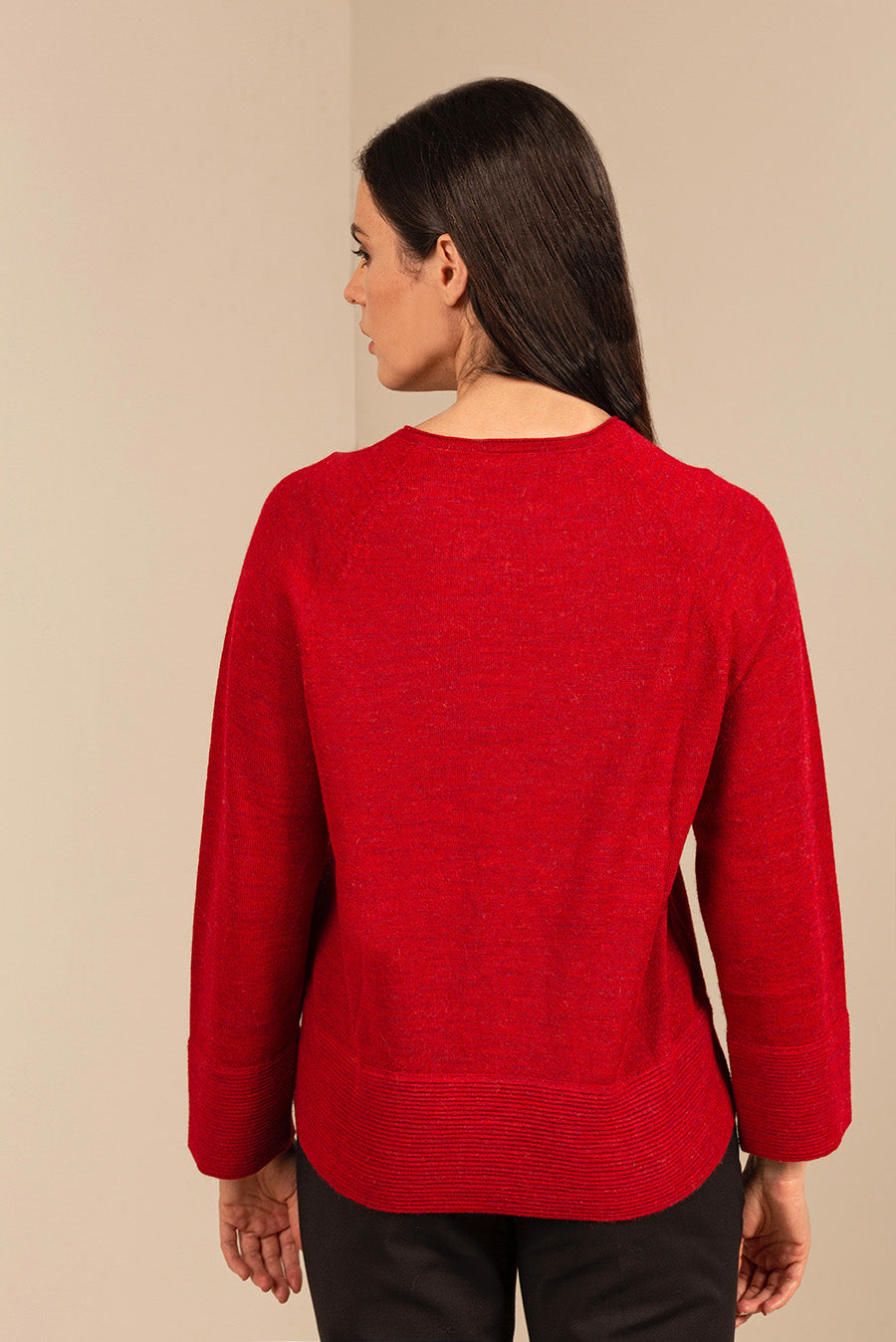 Ullanta Sweater Baby Alpaca Color Rosso