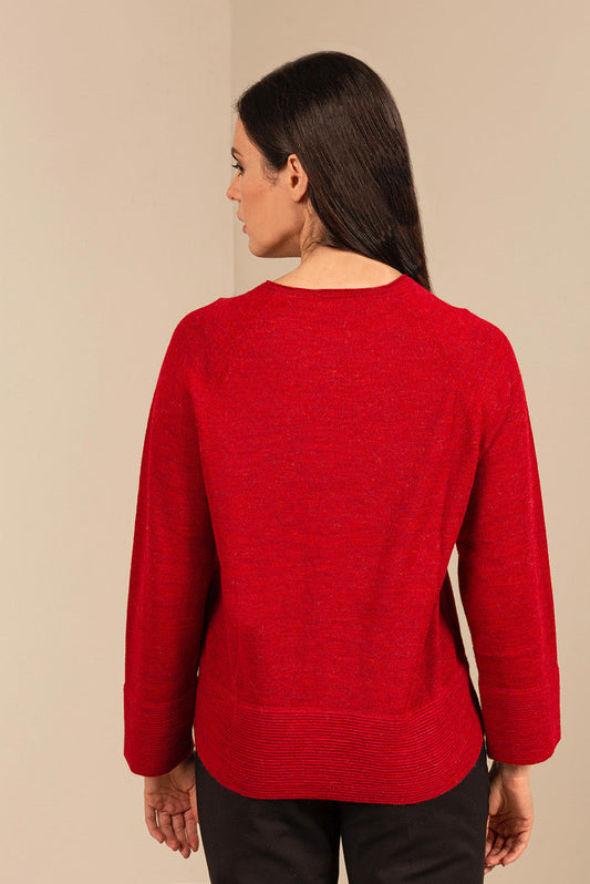 Ullanta Sweater Baby Alpaca Color Rosso