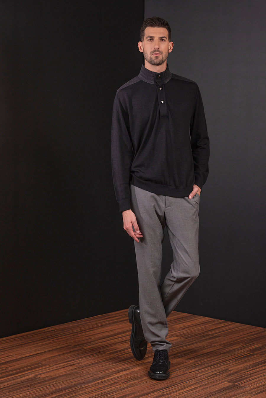 Berlin Sweater Alpaca 16 Color Black