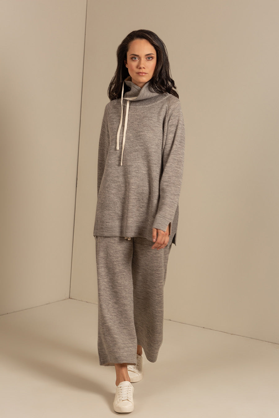 Unisex Sweater Cotton & Baby Alpaca Color Thunder